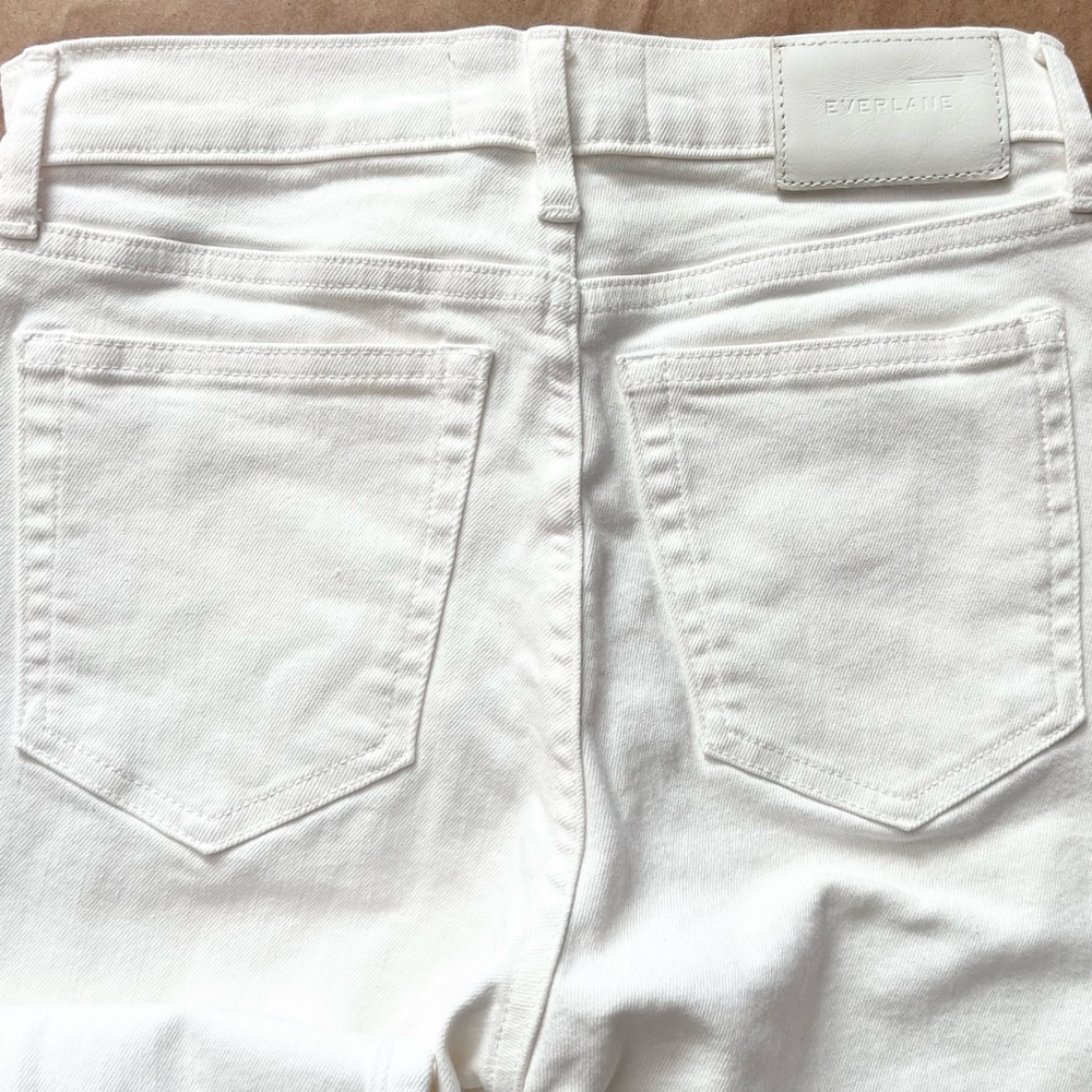 Everlane The High Rise Skinny Jeans WHT SZ 25 Preppy Ankle Summer Vacay Classic - Picture 6 of 10